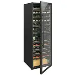 מקרר יין עם מדפי עץ נשלפים שני אזורי קירור עד 166 בקבוקים SU-180B