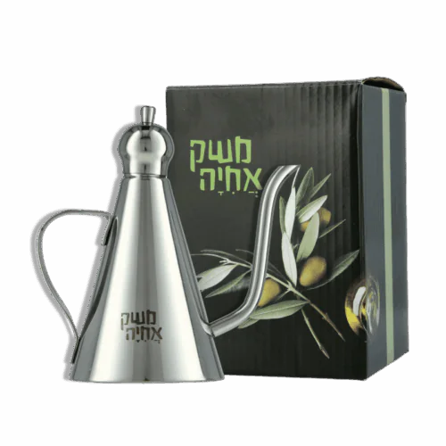 בקבוק נירוסטה איכותי לשמן זית 250 מ”ל